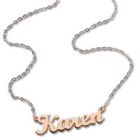 Rose Gold Unique Name Necklace