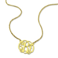 monogram necklace