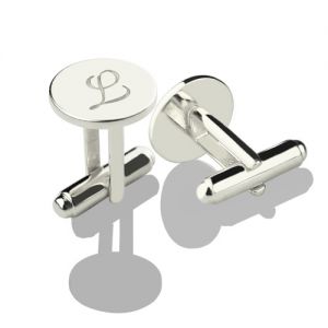 Personalized Engraved Initial Cuff links