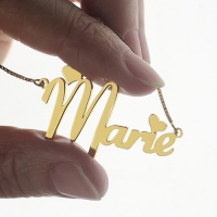 Personalized Gold Name Necklace For Girl