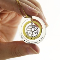 Grandma Family Tree Necklace with Names