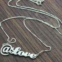 Twitter At Symbol Name Necklace