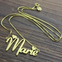 Personalized Gold Name Necklace For Girl