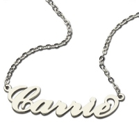 Personalized Name Necklace Sterling Silver