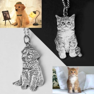 Personalized Mypets Memorial Necklace Engravable