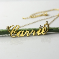 carrie style name necklace