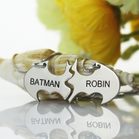 Two Piece Batman Necklace with Name
